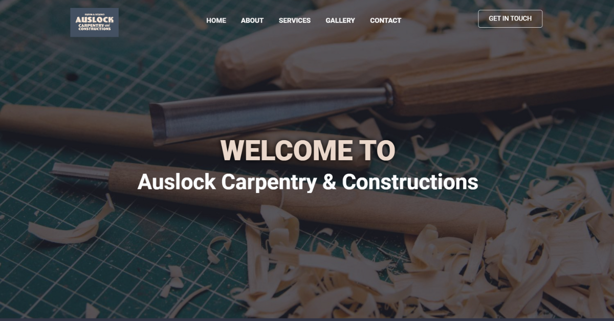 Carpentry Website Design