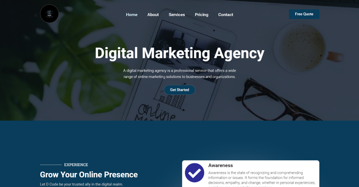 Marketing Agency Website Design