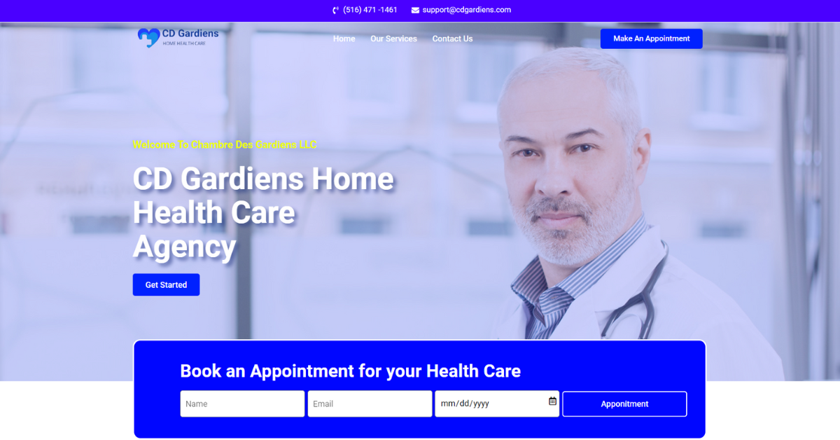 Health Care Website Design