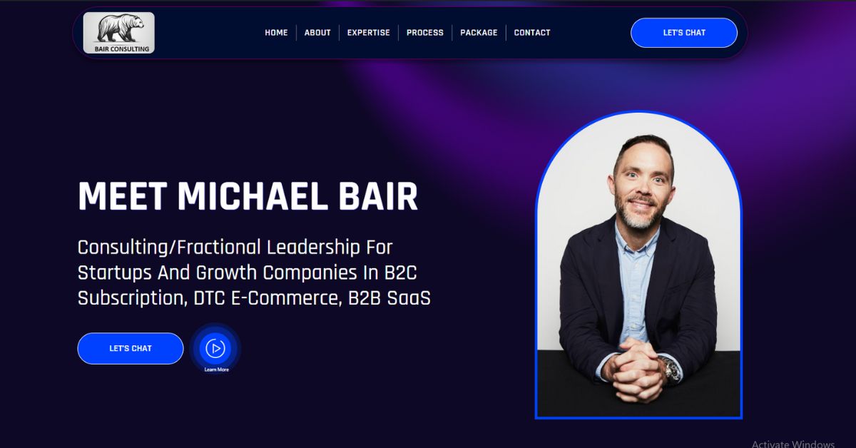 Bair Consulting Website Design